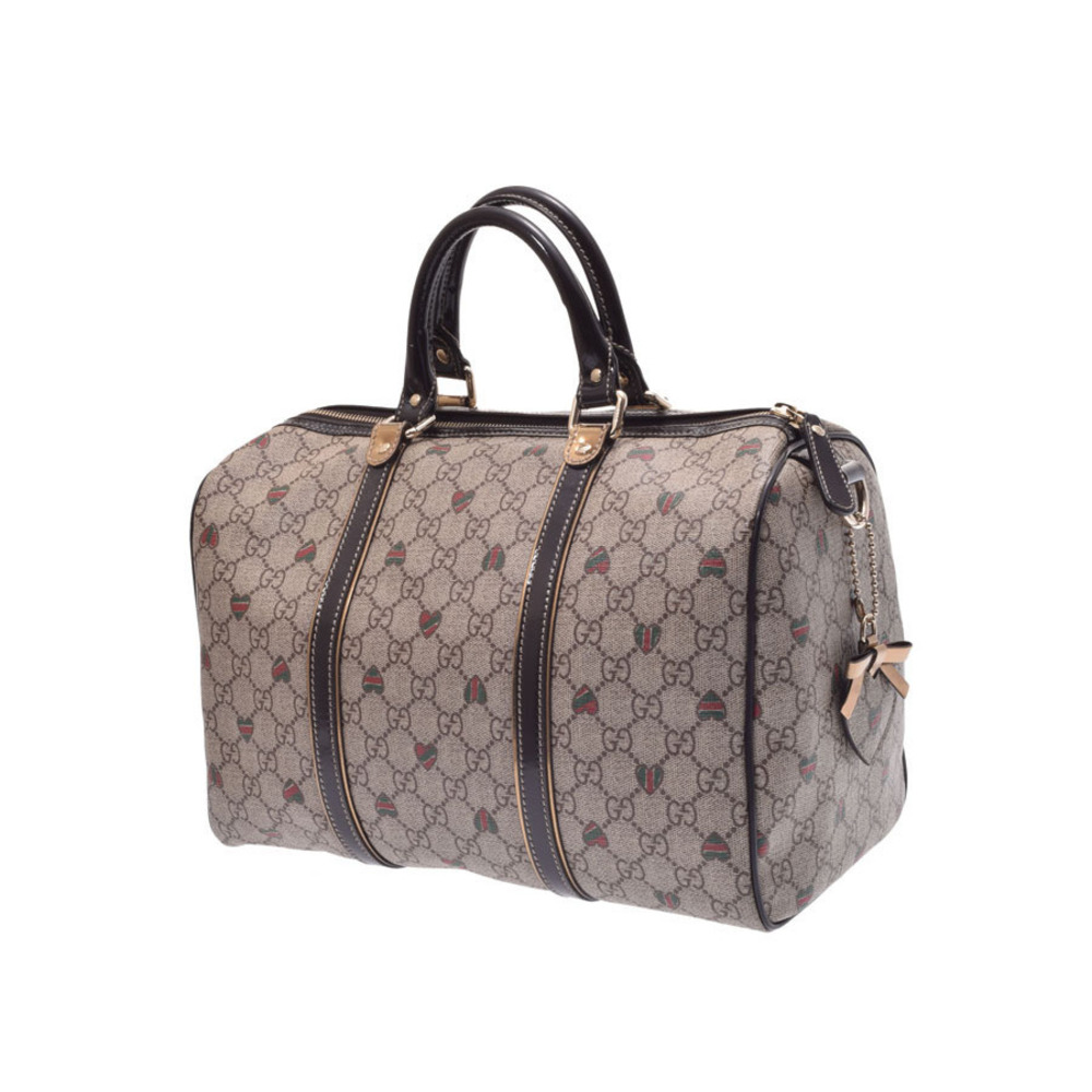Gucci Plus Beige Bag GG Heart Boston